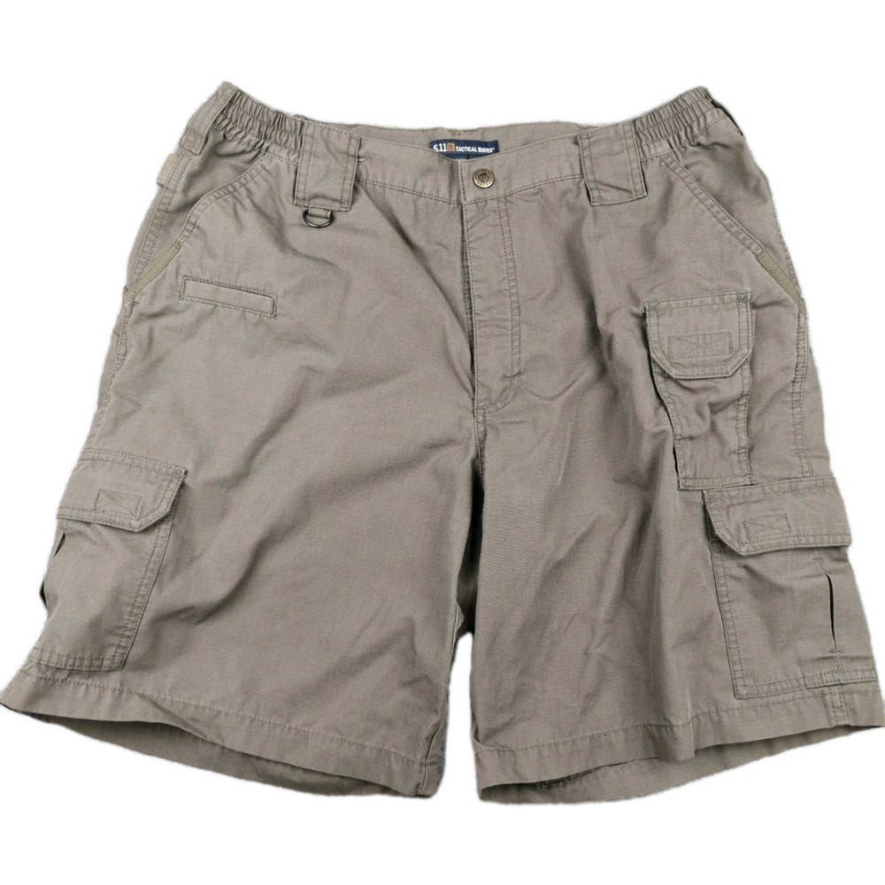 5.11 Tactical Series Men's Flat Front Ripstop Cargo Shorts Size 36 9in Inseam